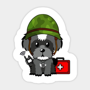 Medic Schnauzer Sticker